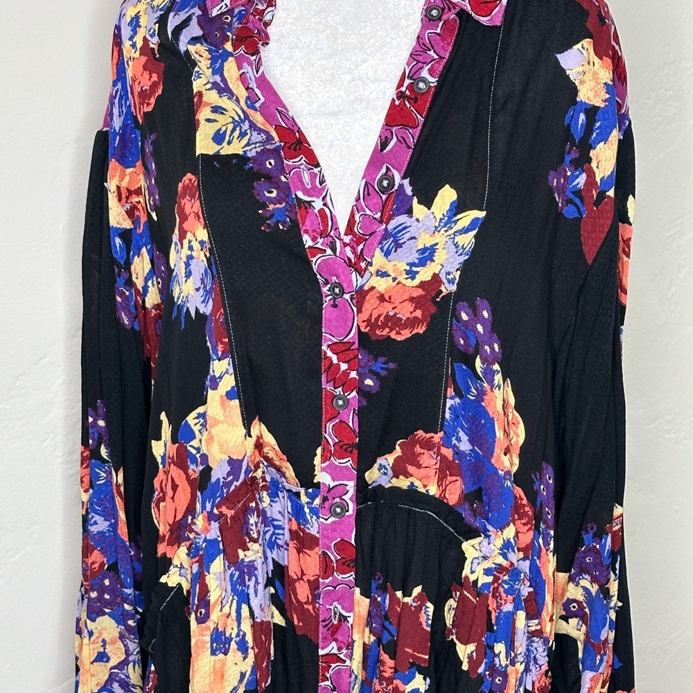 NWT- Free People Women’s Brunch A Bunch Boho Tunic- Medium - Picture 4 of 15